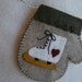 Felt Christmas Mitten Ornament/Gift Card Holder