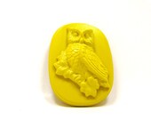 owl wall art, mustard yellow, woodland, retro owl, home decor, wall hanging, owls, kitsch, mod, owl art