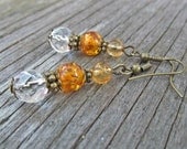 LEO POWER EARRINGS Reiki Healing Gemstone Crystal Zodiac Jewelry