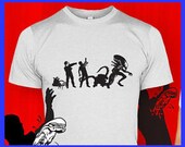 Alien t shirt cool evolution shirt movie S-3XL