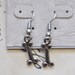 Dog biscuit earrings, silver plated,  100% charity donation