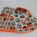Owl Baby Bib and Burp Cloth Set, Owl Bib, Owl Burp Cloth, Minky Bib and Burp Cloth