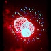 Red Fireworks Art Photo Print