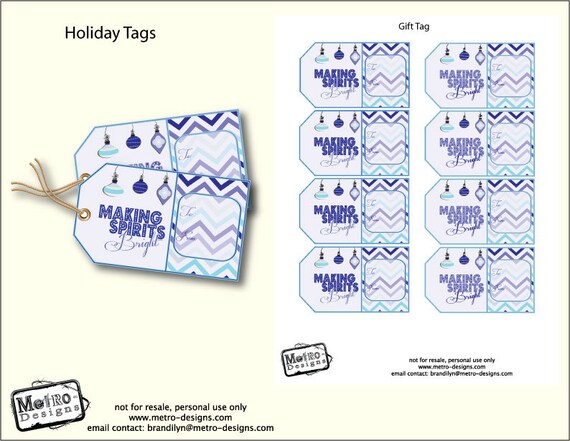 Instant Download- Christmas Gift Tag Il_570xn