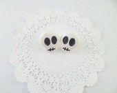 Kawaii Skull Face Spooky Stud Earrings