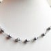 Caged pearl necklace - wire wrapped beads - gray pearl necklace - glass pearl necklace - wire wrapped beads