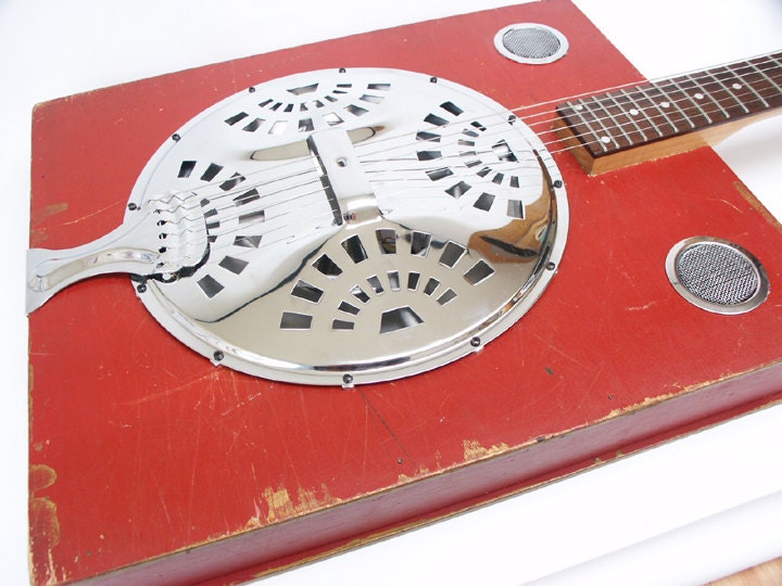 1960's Dobro Didley Box Guitar Handmade Acoustic/ Electric