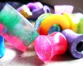Custom made 10g, 8g, 6g, 4g, 2g marbled plugs