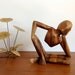 Mid Century Modern Jaru Wood Sculpture