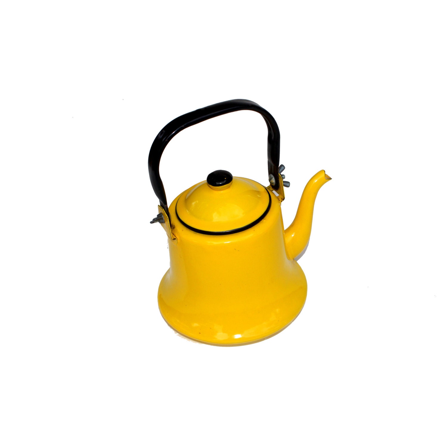 Yellow Enamel Teapot