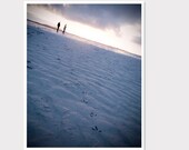 Scottish Footprints-Sunset Island-Water View-Sunset Blue-Fine Art Travel Photography-8x10