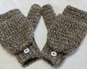 Crochet Convertible Texting Mittens, You pick color