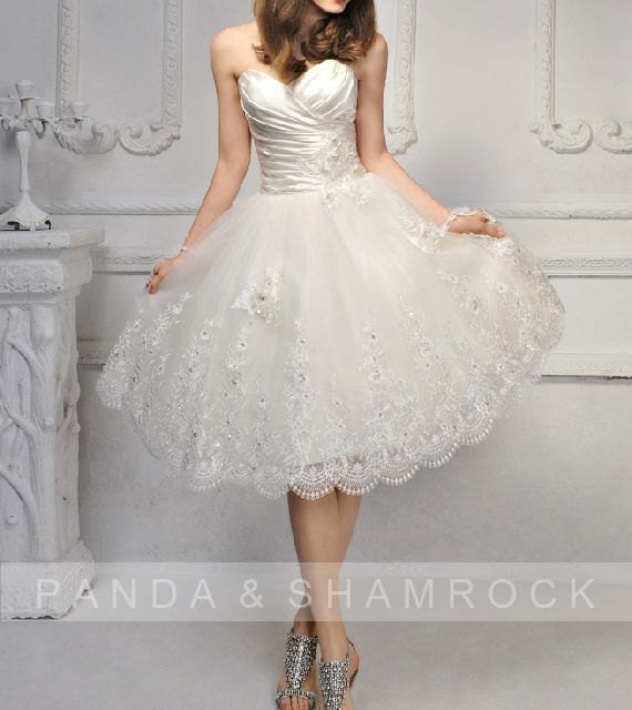 Alesto/wedding gown/bridal dress/bridesmaid dress/custom made/plus size/tea length/vintage style