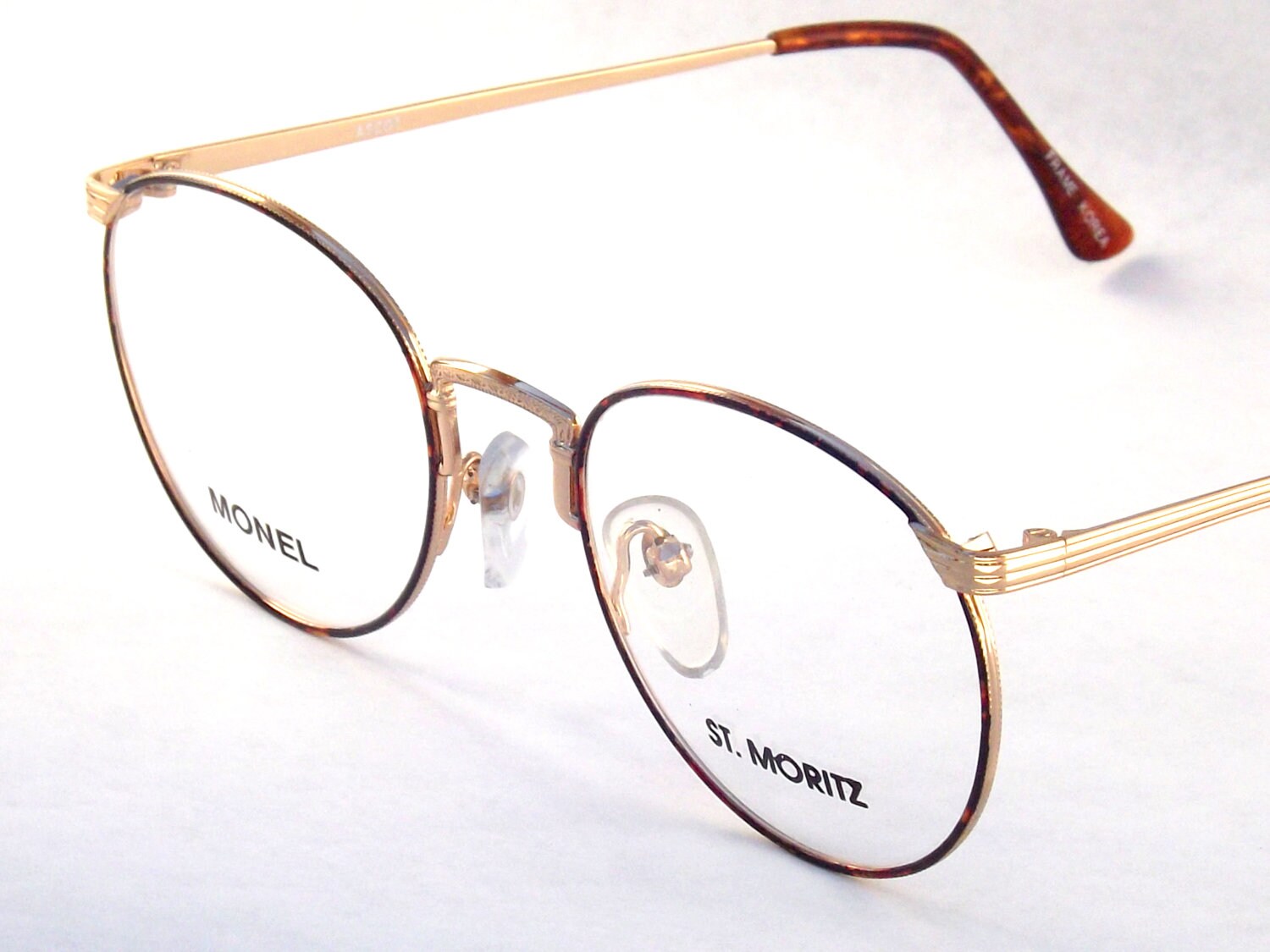 Gold Wire Tortoise Shell Eyeglasses 80s Eyewear By Dontuwantme 