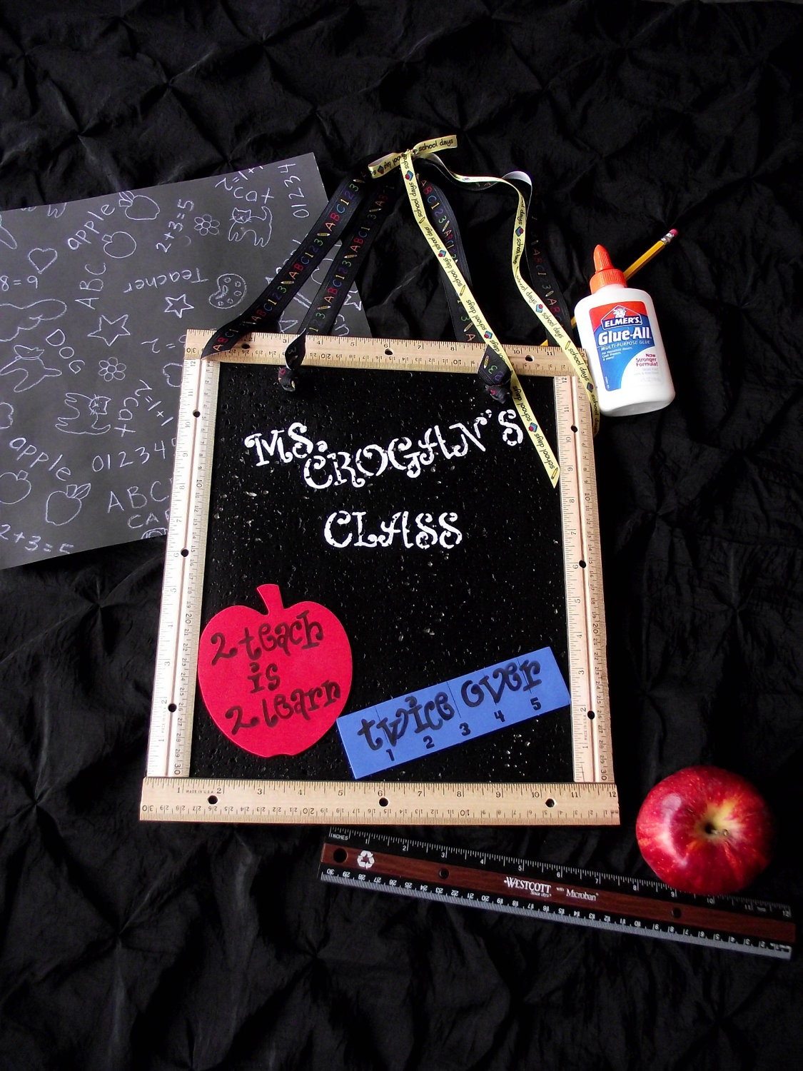 Teacher Gift Personalized Teacher Memo Message bulletin Board Teacher Gift End of year gift