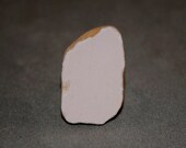 Soft Pink Ring // One Off Rings collection // European Size 51 // Construction Waste // ceramic stone // silver ring
