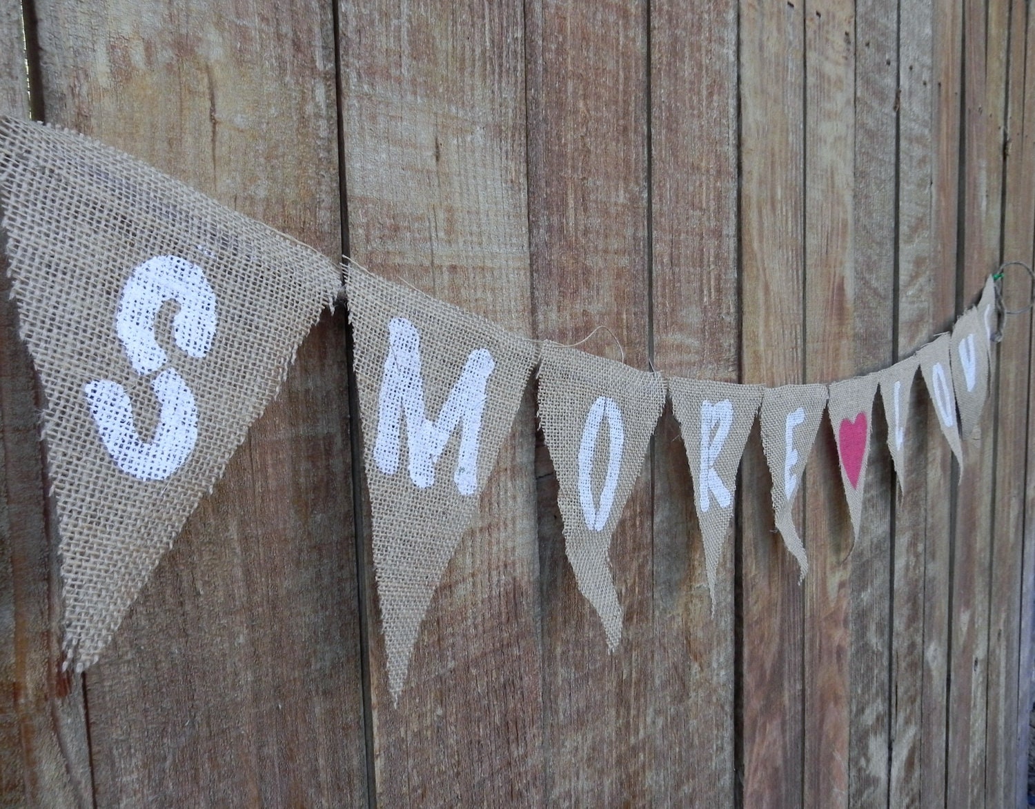 Burlap Banner Garland Bunting Rustic Wedding - Customize your Banner Colors and Wording