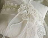 Handmade Dupioni Silk Ring Bearer Pillow, Heirloom Wedding Accessories by Saint Townsend