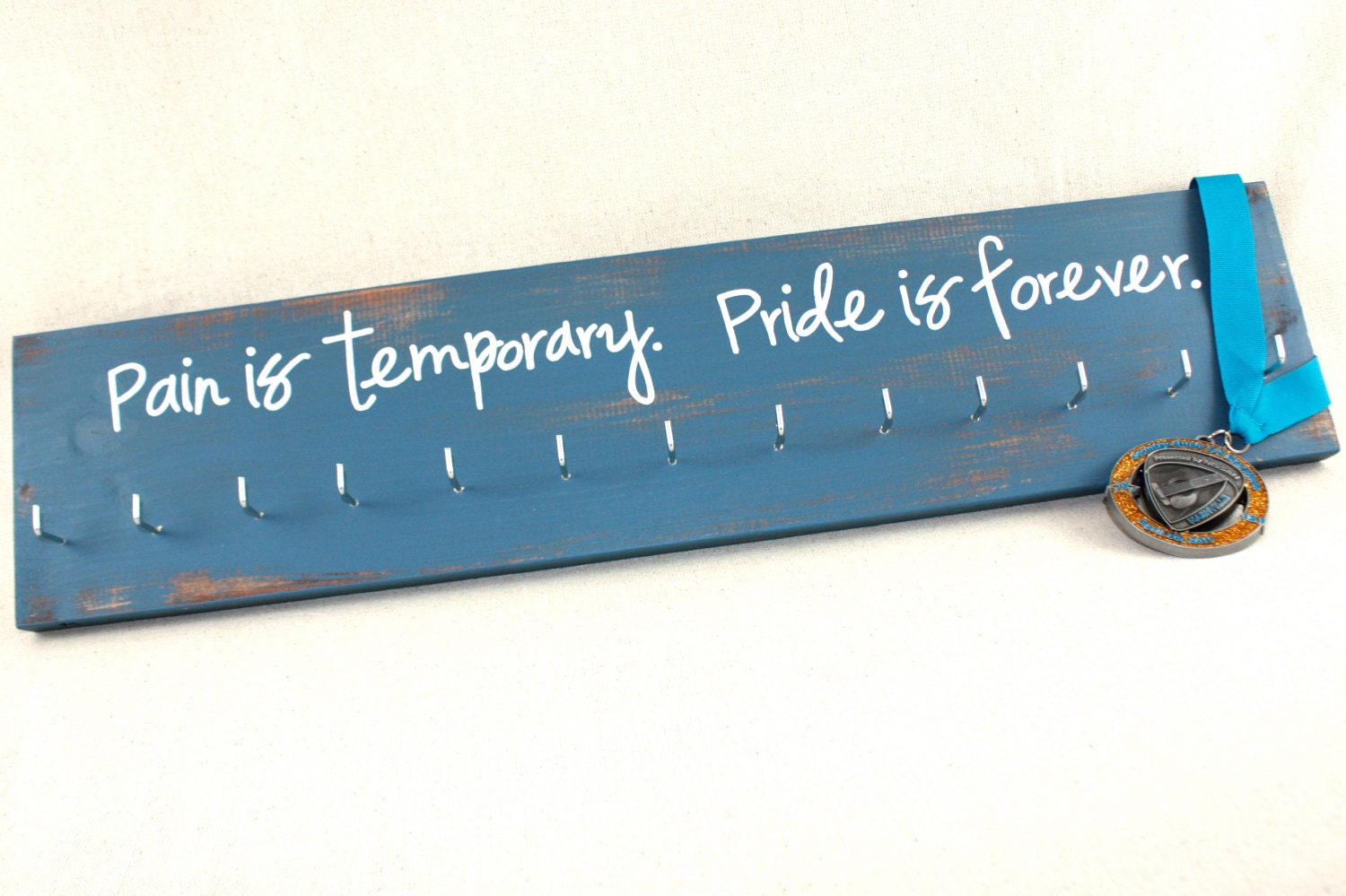 Pain is temporary.  Pride is forever.  Medal Holder (Large)