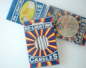 Trick re-lighting candles in beautiful retro box