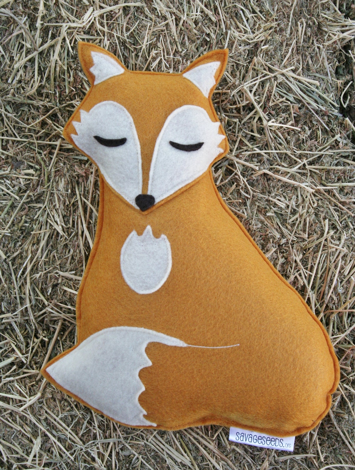 Forest Critters- Sleepy Fox with Pine Cone- Eco Friendly- Woodland Animal