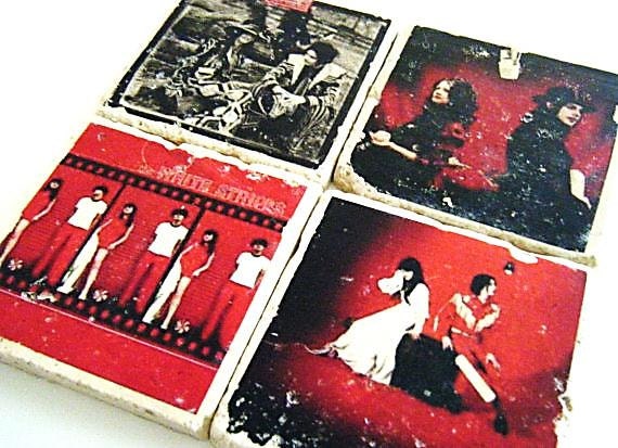 The White Stripes Album Cover Coaster Set of Four
