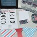 Mustache Baby Shower Decorations for boys Blue Red Vintage Printable Little Man