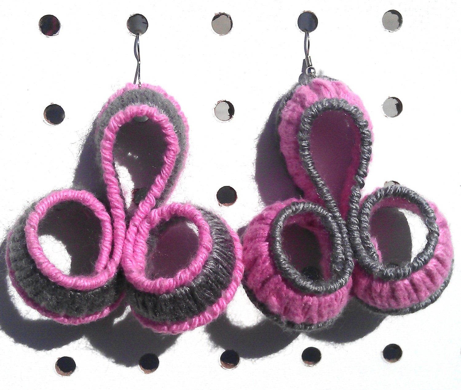 Abstract Yarn Earrings-Medium
