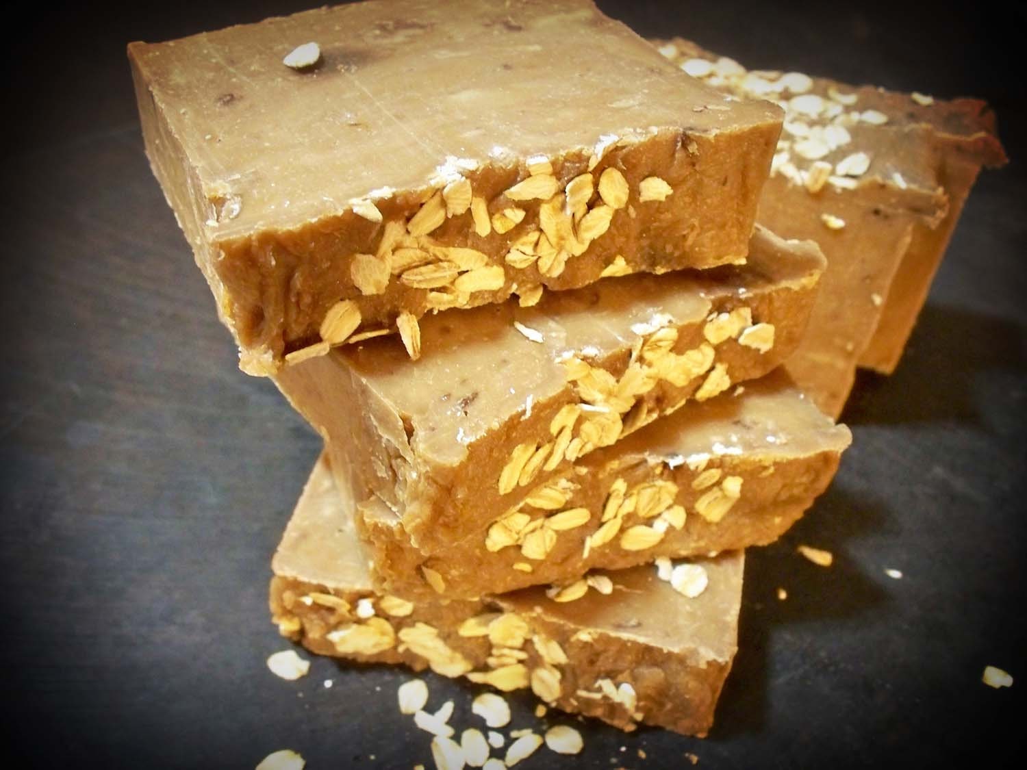 Unscented Goats, Oats 'N Honey Soap With Honey, Oatmeal And Goat's Milk