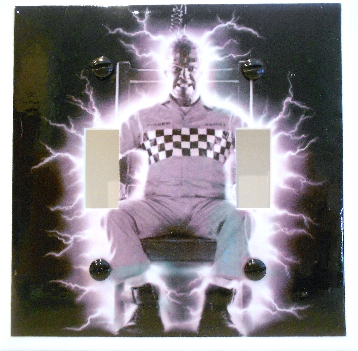 Wes Craven's "Shocker" Decoupage Light Switch Plate Cover