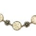 Vintage style antique bronze art nouveau resin choker necklace