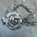 Vintage Rocker Lisner Rose Bracelet, Artisan Designed