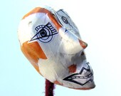 Ceramic Sculpture , Art sculpture of a Head, Ceramic art doll head, Desk Accessorie, Abstract ceramic, Original ceramic sculpture