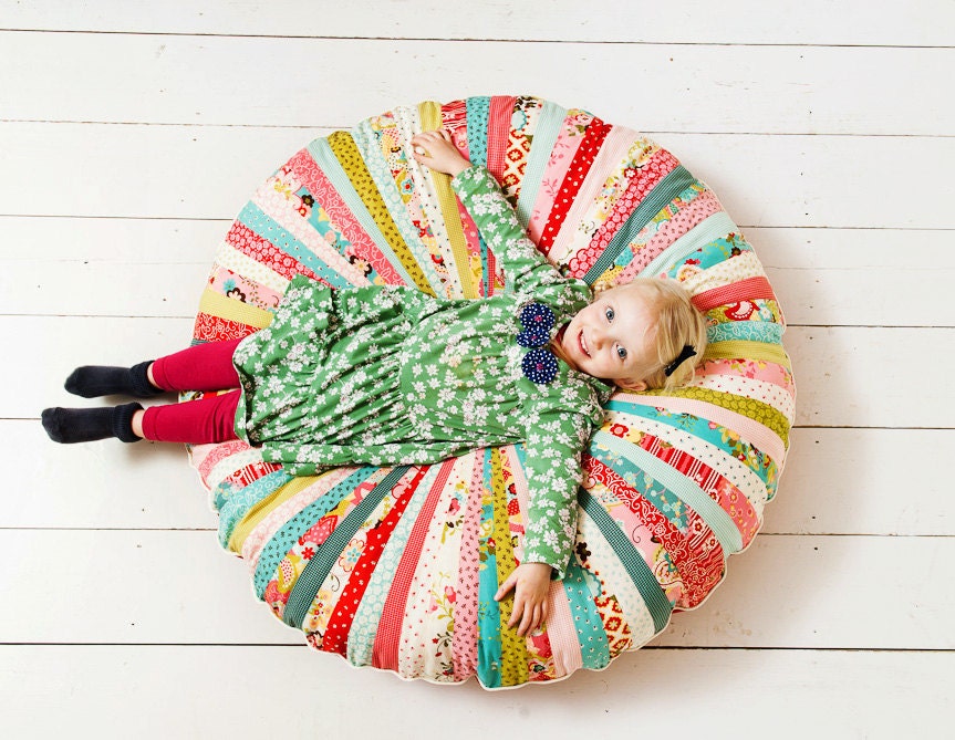 RESERVED FOR CHARLOTTE - Large Floor Cushion - Custom Design