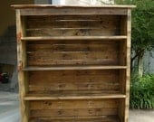 Bookcase made from pallets