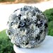 Black and white wedding brooch bouquet