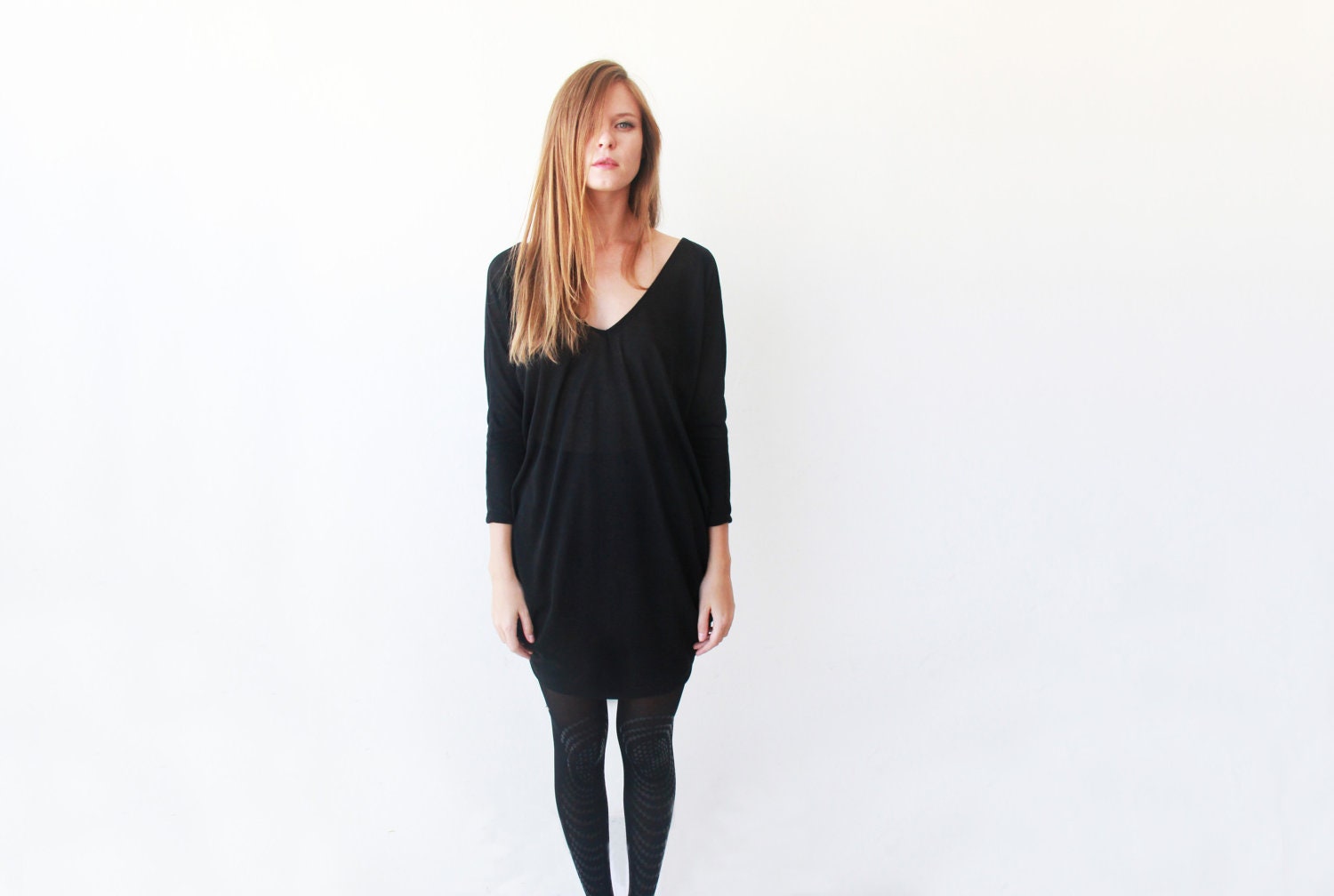 Black Tunic , Oversized Tunic.