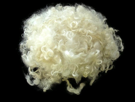 Undyed, Natural Curly Cotswold Locks