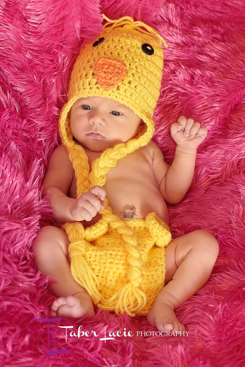 Spring Chick Newborn Hat w/Matching Diaper Cover,Baby Hat,Newborn Photography Prop,Crochet Infant Hat,Newborn Crochet Hat