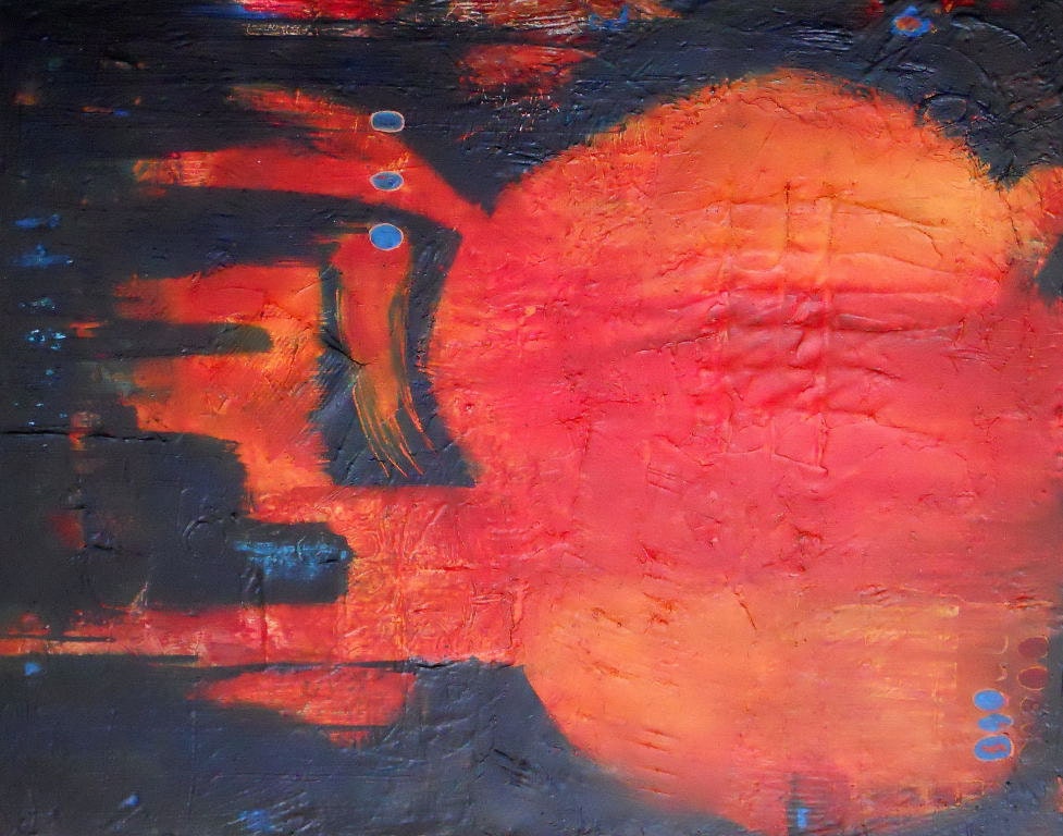 SALE Large Canvas Art Abstract Acrylic Textured Original Painting,  24" x 30"