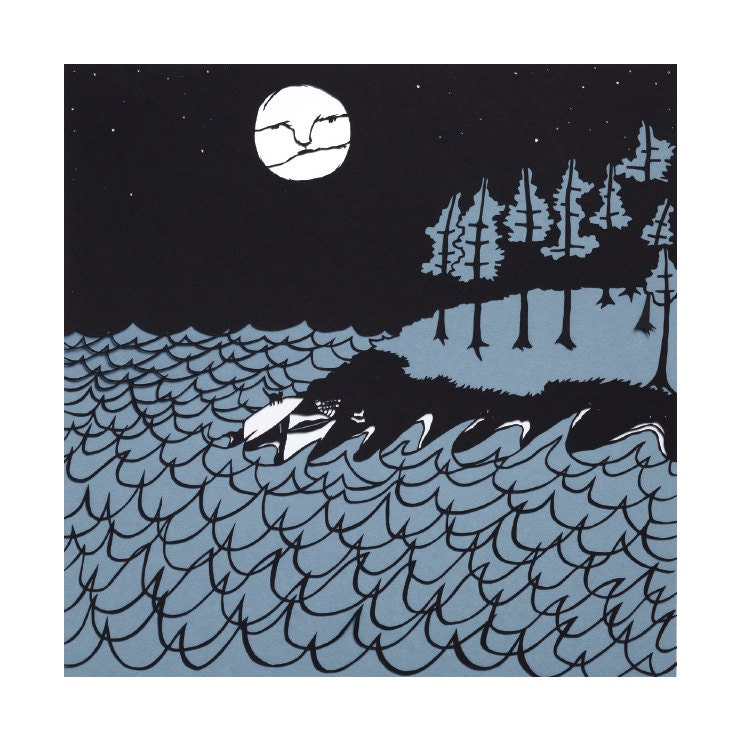 Look Up to Find the Moon card