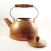 Vintage Antique Revereware Copper Kettle Tea Pot