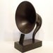 Acoustic iPhone Speaker Dock Utilizing a Vintage Antique Tower Meistersinger Gramophone Horn -READY to SHIP-