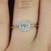 Magnolia 18kt Floral Diamond Cluster Engagement Ring (Available in other metals and stones)