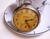 Ingraham Viceroy Pocket Watch Running  Vintage Manufactured in Toronto Canada 1950s