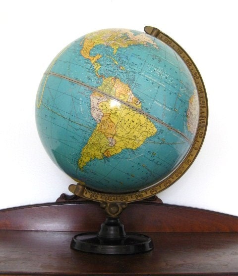 Cram's Universal Terrestrial Globe-1930s