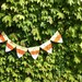 Halloween Garland:  Candy Corn Burlap Banner/Photo Prop