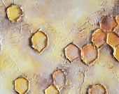Honeycombs - original Oil painting 8x8 Inch - PrismaticArt