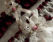 Garter Set Garter Wedding Bridal Square dance Vintage venise lace