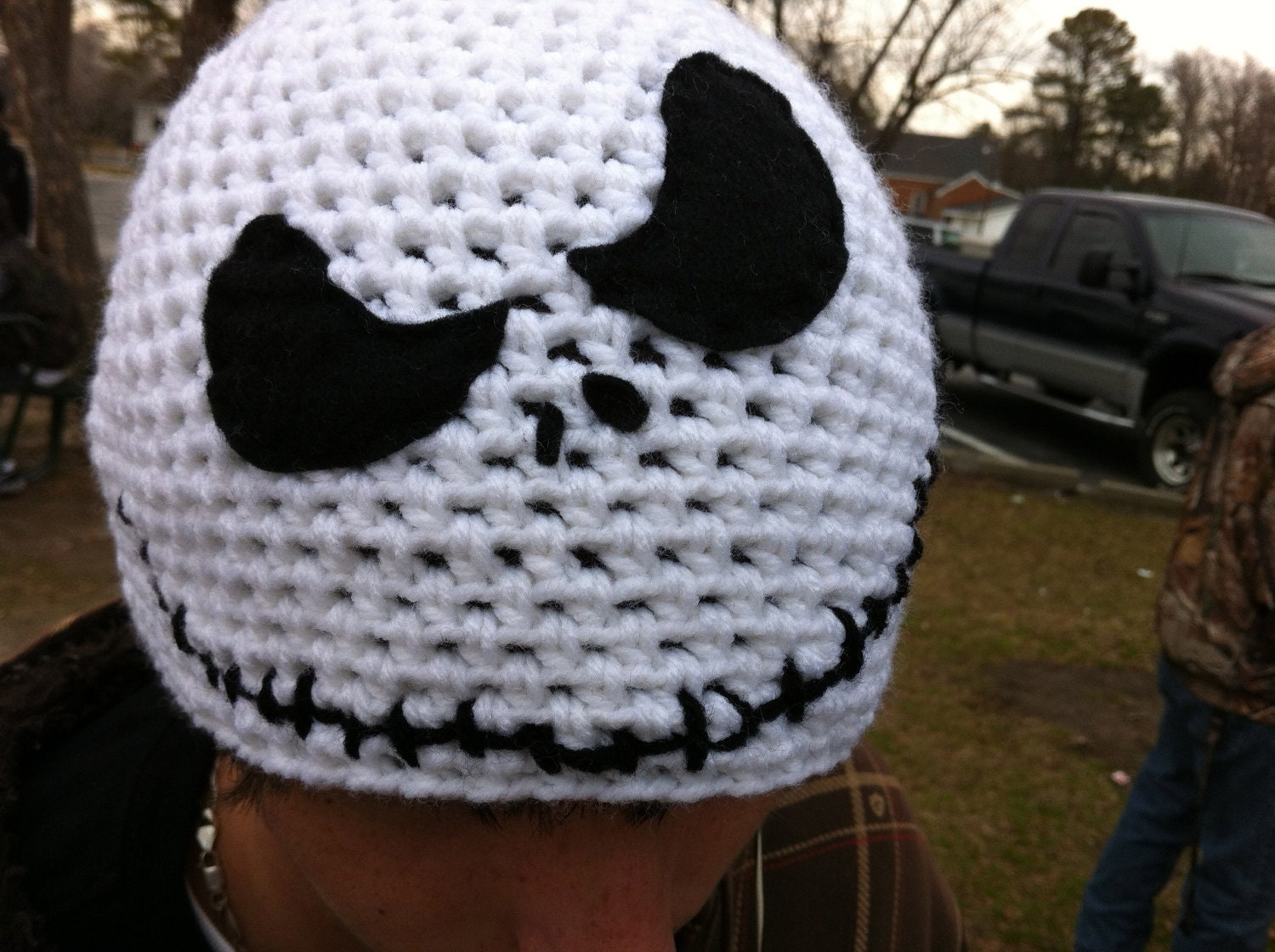 Jack Skellington Hat - White and Black